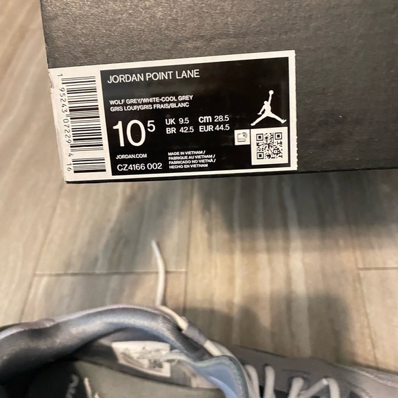 NIKE AIR JORDAN POINT LANE WOLF GREY-WHITE-COOL GREY SZ 10.5 [CZ4166-002] - Picture 11 of 11